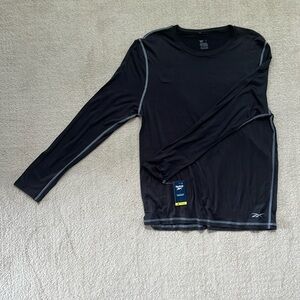 Reebok, long sleeve warm up tee, large, men’s